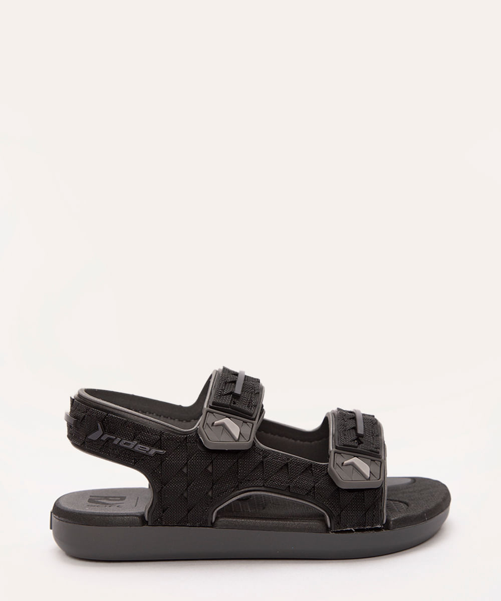 papete infantil texturizada com velcro rider preto