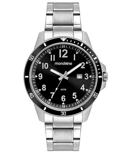 relógio mondaine analógico calendário 99673G0MVNA1KE e carteira UNICO