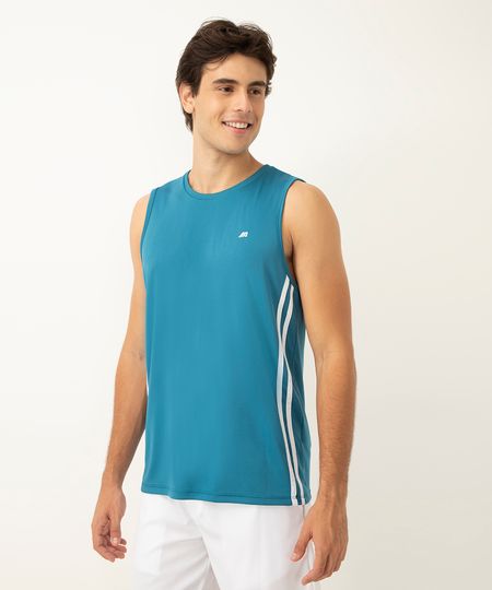 regata com listras esportiva ace azul médio M