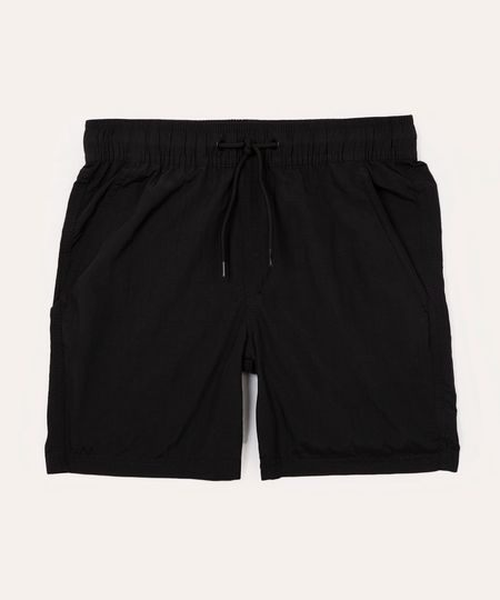 bermuda juvenil com bolsos e elástico preta 10 bermuda juvenil com bolsos e elástico preta 10