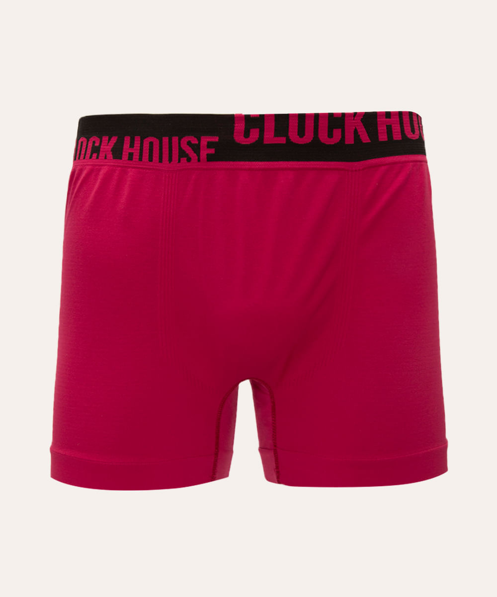 cueca boxer sem costura clock house vinho