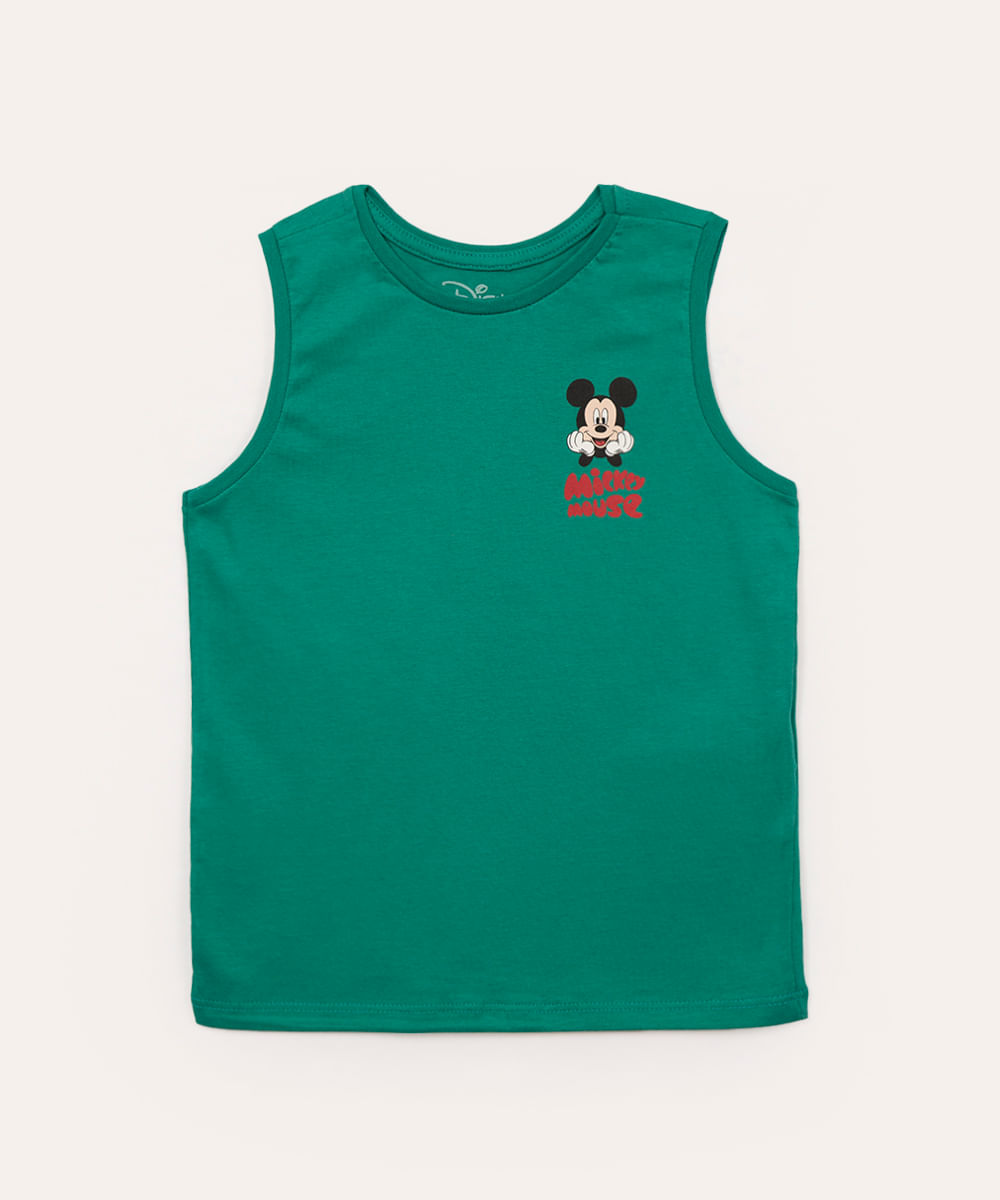 regata infantil mickey mouse verde