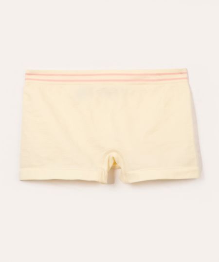 calcinha de algodão infantil com elástico off white P calcinha de algodão infantil com elástico off white P