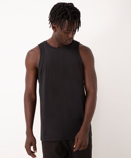 regata slim com recortes esportiva ace preto M