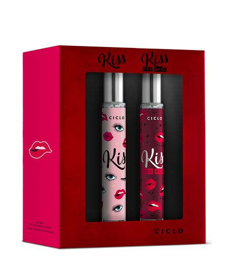 kit deo colônia kiss 30ml e deo colônia kiss you more 30ml UNICO kit deo colônia kiss 30ml e deo colônia kiss you more 30ml UNICO