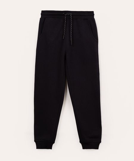 calça de moletom infantil jogger com bolsos azul marinho 4