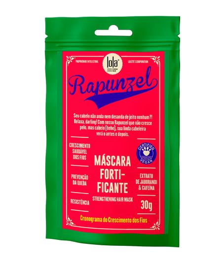 máscara de tratamento sachê rapunzel lola 30g 30 G máscara de tratamento sachê rapunzel lola 30g 30 G