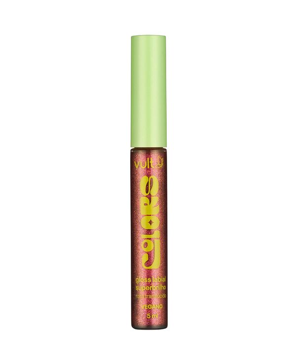 vult colors gloss labial super brilho rosa translúcido 5ml UNICO
