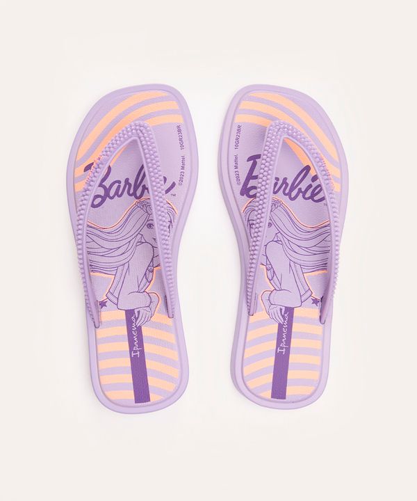 chinelo infantil barbie ipanema lilás 31-32