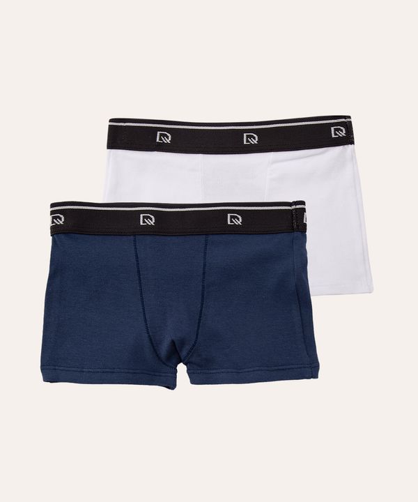 kit de 2 cuecas boxer de algodão infantil delrio colorido G