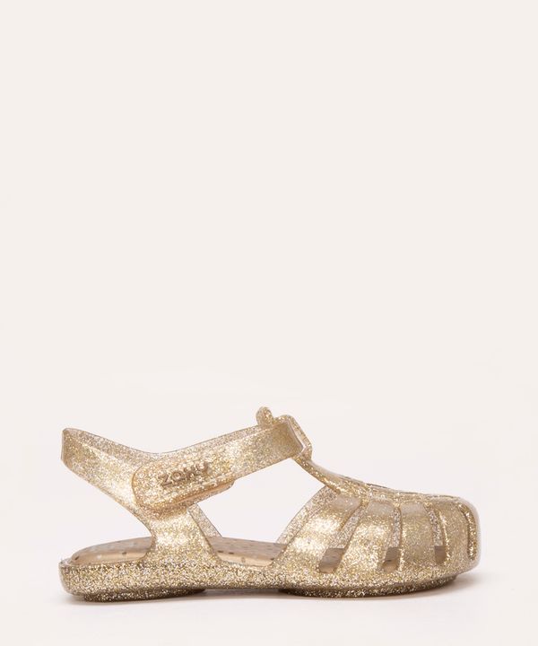 sandália infantil fofura zaxy dourado 21