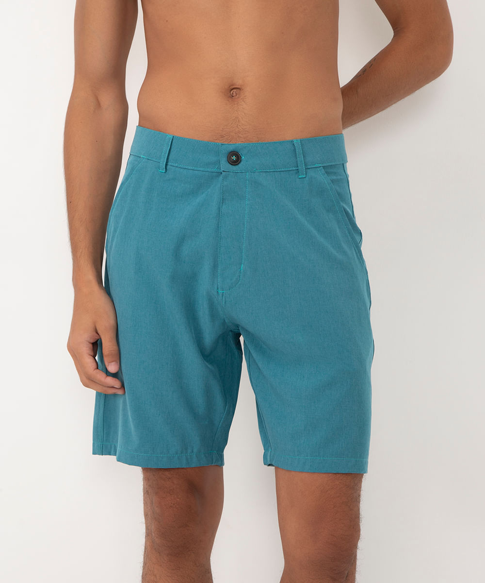 bermuda boardshort com bolsos azul