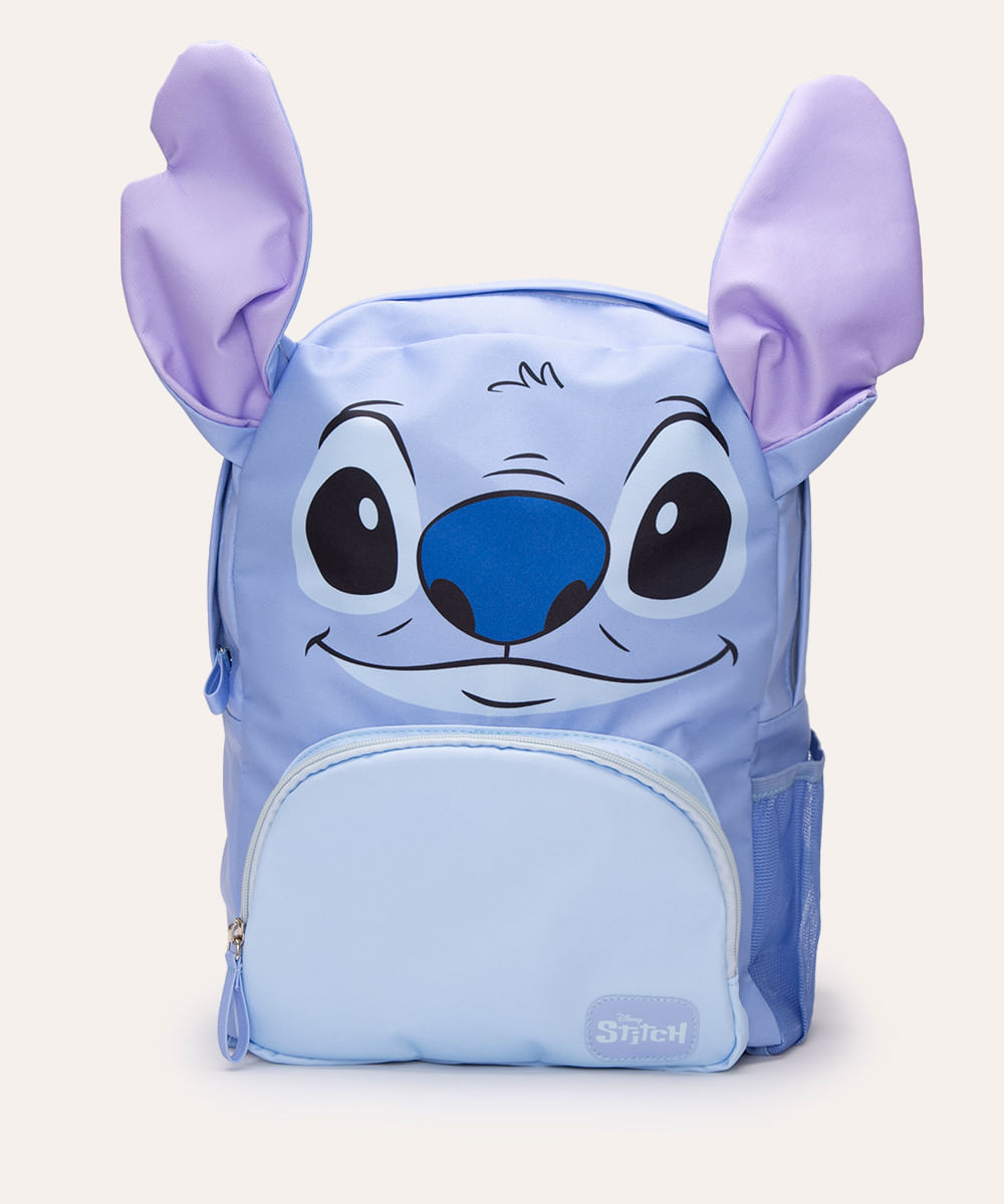 mochila infantil stitch azul