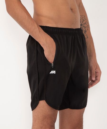 bermuda com barra contrastante esportiva ace preto P