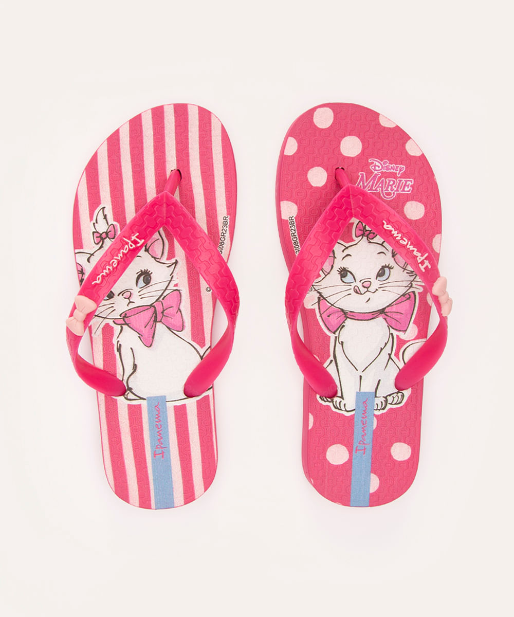 chinelo infantil marie disney ipanema rosa