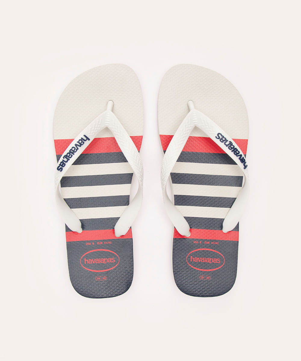 chinelo havaianas top nautico branco