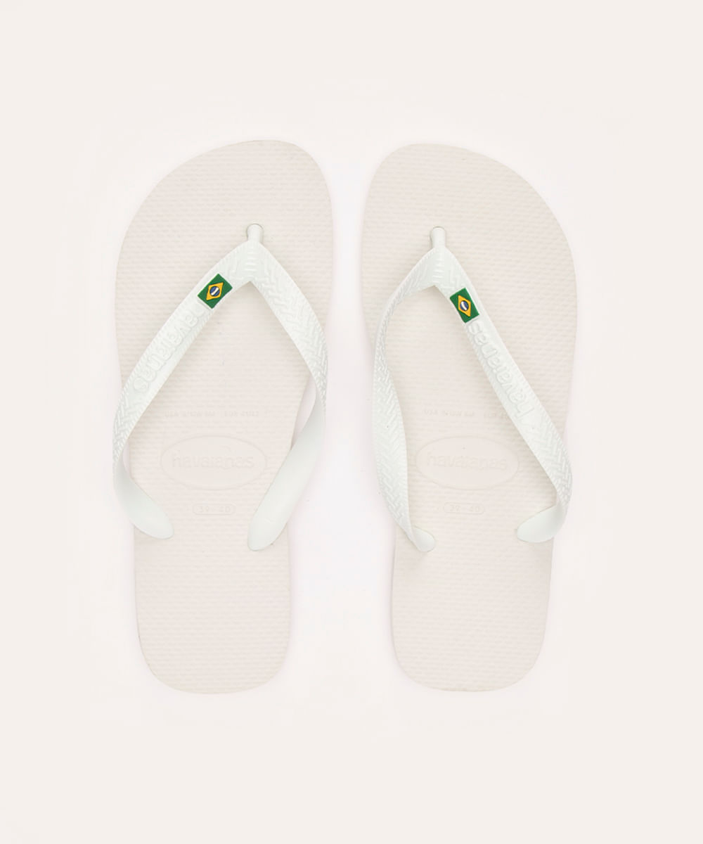 chinelo havaianas brasil light branco