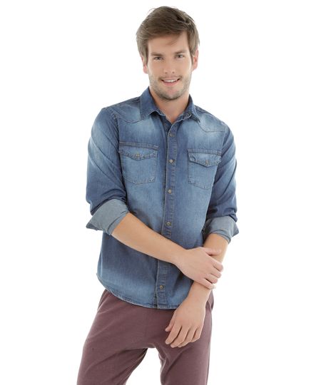 Camisa-Jeans-Azul-Medio-8245785-Azul_Medio_1 Camisa-Jeans-Azul-Medio-8245785-Azul_Medio_1
