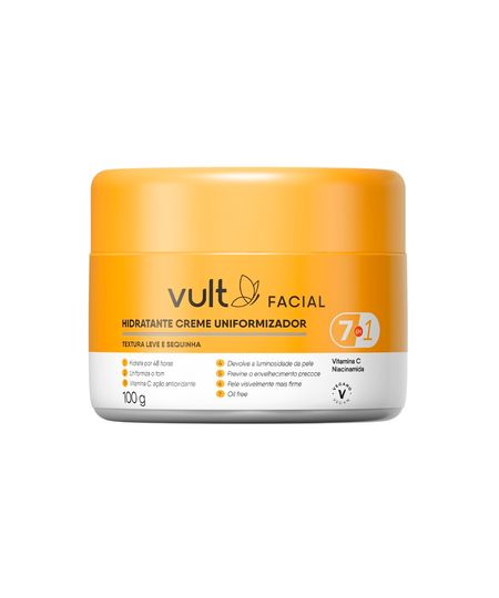hidratante creme uniformizador facial vult 100g 100 G hidratante creme uniformizador facial vult 100g 100 G
