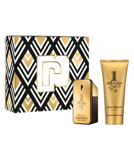 kit 1 million eau de toilette 50ml e gel de banho 100ml UNICO kit 1 million eau de toilette 50ml e gel de banho 100ml UNICO