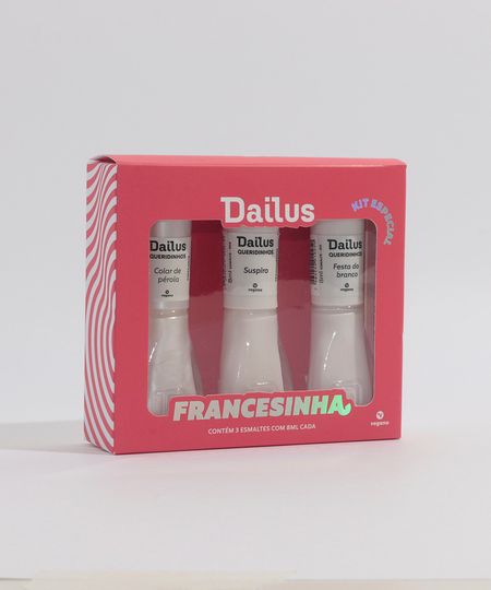 kit 3 esmaltes dailus francesinha UNICO kit 3 esmaltes dailus francesinha UNICO