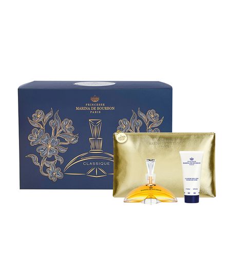 coffret kit marina de bourbon classique com brinde body lotion e necessaire UNICO coffret kit marina de bourbon classique com brinde body lotion e necessaire UNICO