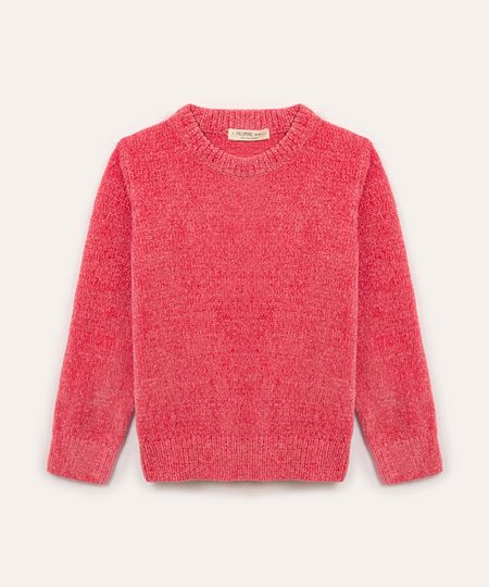 suéter infantil de tricot rosa 8