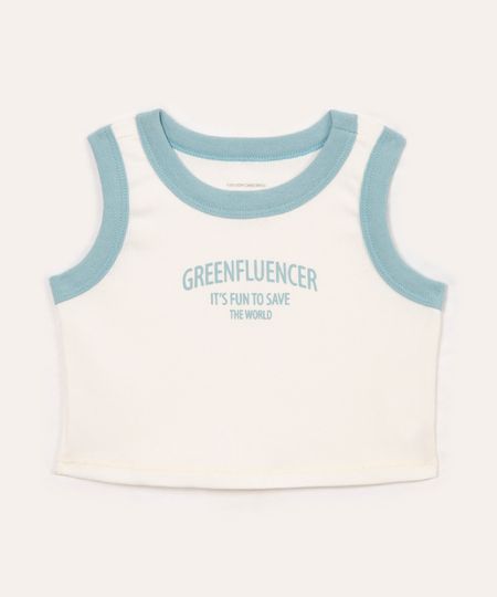 cropped infantil greenfluencer ciclos off white 4