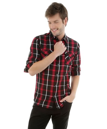 Camisa-Xadrez-Vinho-8185224-Vinho_1 Camisa-Xadrez-Vinho-8185224-Vinho_1
