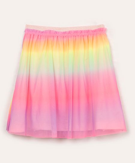 saia infantil de tule colorido 2 saia infantil de tule colorido 2