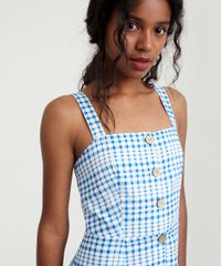 Vestido-Midi-Xadrez-com-Botoes-Azul-9258517-Azul_4