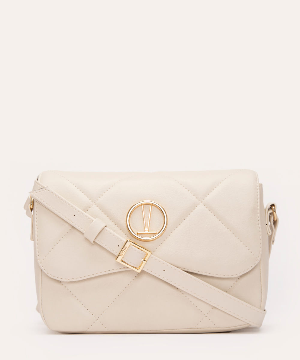 bolsa cross matelassê vizzano off white