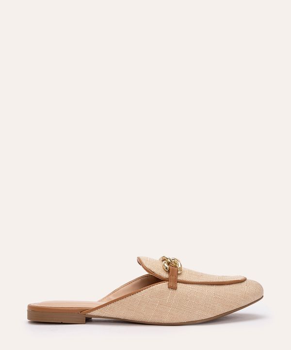 mule com fivela via uno bege 37