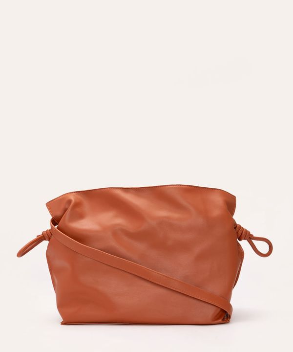 bolsa bucket alça cross caramelo Único