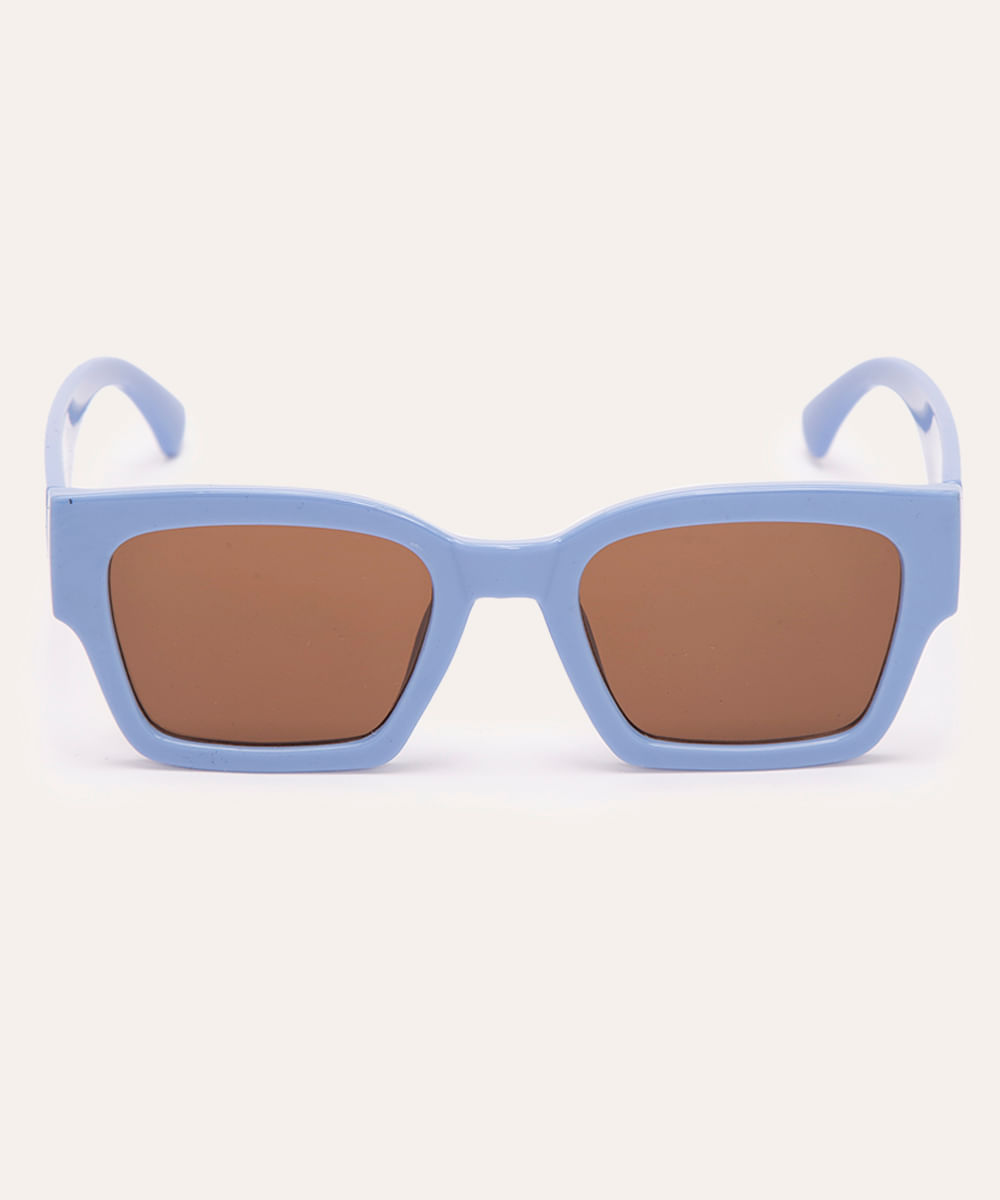 óculos de sol quadrado azul