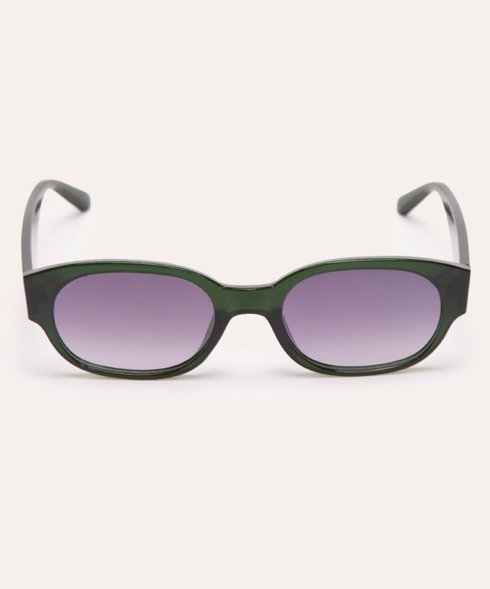 óculos de sol oval verde