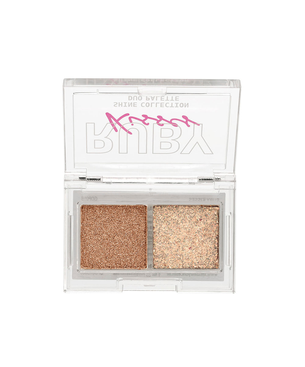 ruby kisses shine collection duo palette gold