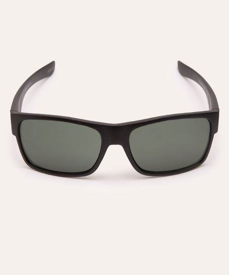 óculos de sol quadrado preto UNICO