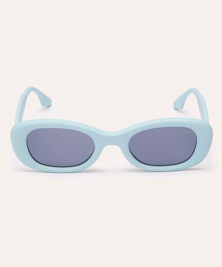 óculos de sol retrô oval azul claro UNICO
