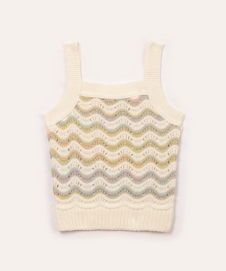 regata de tricot infantil colorida 4