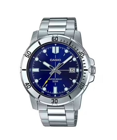 relógio analógico casio mtp-vd01d-2bvudf prata UNICO