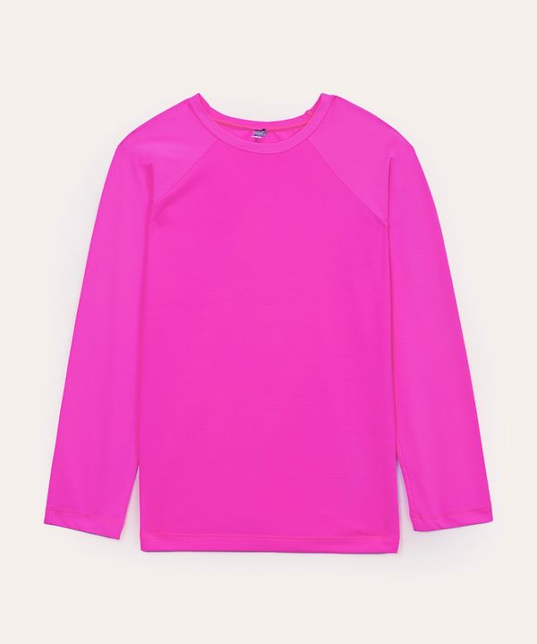 camiseta praia infantil proteção uv rosa 6