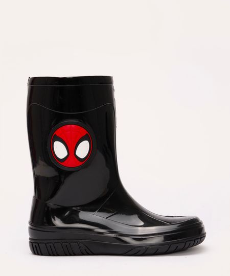 galocha infantil homem aranha preto 27-28 galocha infantil homem aranha preto 27-28