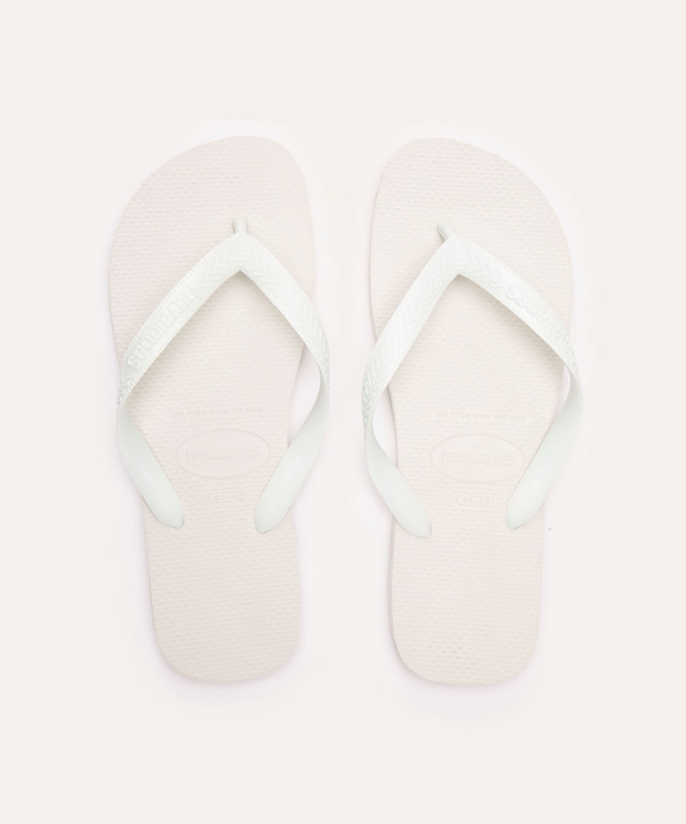 chinelo havaianas top branco