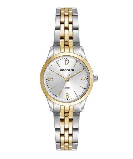 kit relógio mondaine analógico 32720LPMKBE3K com colar e brinco prata UNICO kit relógio mondaine analógico 32720LPMKBE3K com colar e brinco prata UNICO