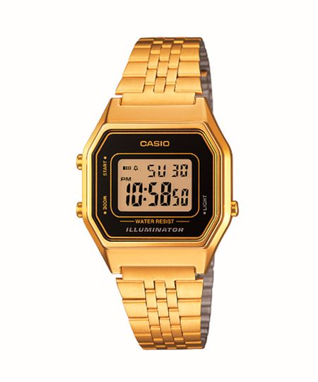 relógio digital casio LA680WGA-1DF - DOURADO UNICO