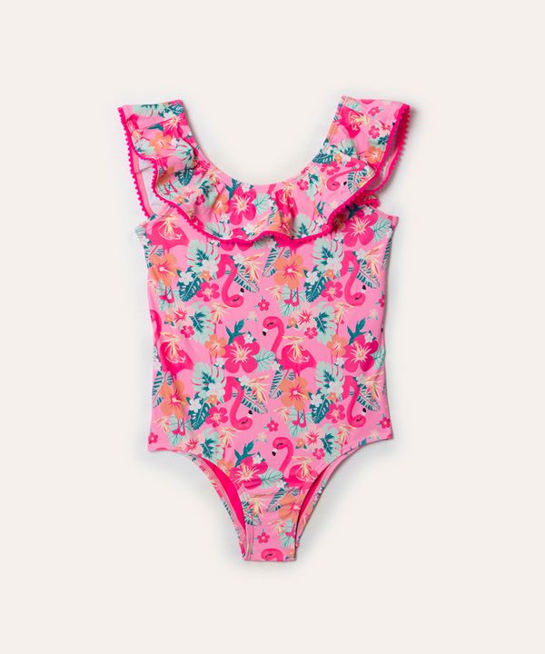 maio infantil flamingo proteção uv pink 8