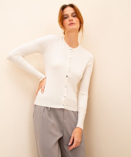 cardigan de tricot mindset off white G