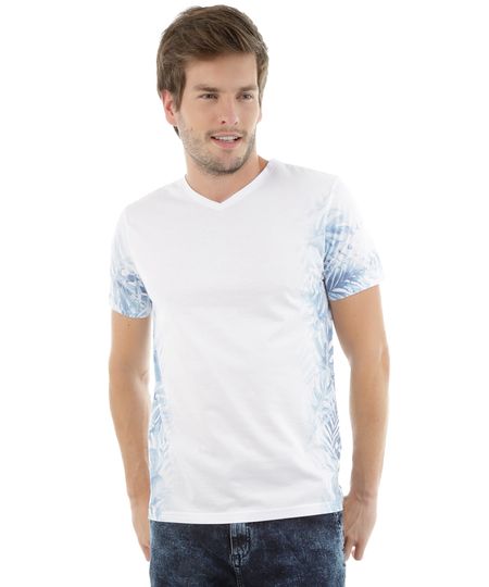 Camiseta-com-Estampa-de-Folhas-Azul-Claro-8235398-Azul_Claro_1