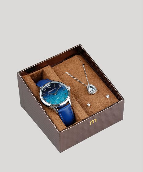Kit-de-Relogio-Analogico-Mondaine-Feminino---Colar---Brinco---53678L0MVNH1K1-Azul-9377341-Azul_1